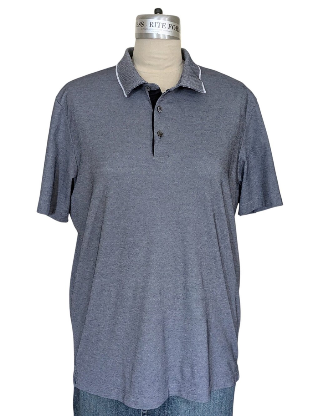 Theory Urban Pique 3 Button Polo Size XL